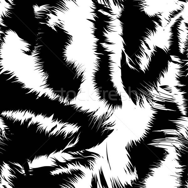 600x600 Snow Tiger Stripes In A Seamless Pattern Vector Illustration