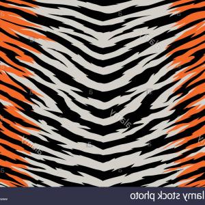 300x300 Tiger Stripes Pattern Design Vector Illustration Background