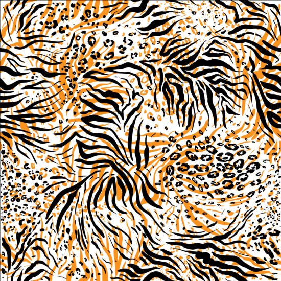 550x550 Tiger Skin Seamless Pattern Vector Free Download