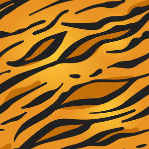 300x300 Vector Tiger Animal Seamless Pattern Royalty Free Stock Image