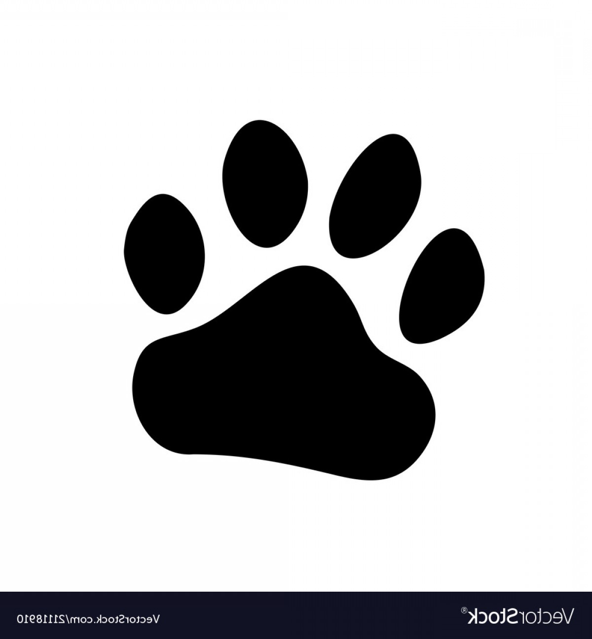 1200x1296 Paw Print Vector Art Football Geekshirts