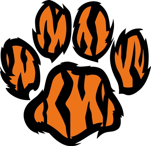 500x483 Tiger Paw Print Vector And Art