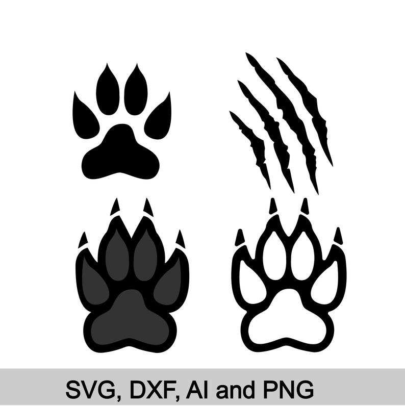 Tiger Paw Print Vector At Vectorified Com Collection Of Tiger Paw   Tiger Paw Print Vector 25 