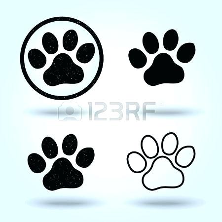 450x450 Tiger Paw Print Template