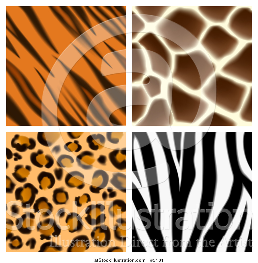 Vector Illustration Of Seamless Giraffe Leopard Zebra And Tiger 1024x1044 Vector Illustration Of Seamless Giraffe Leopard Zebra And Tiger