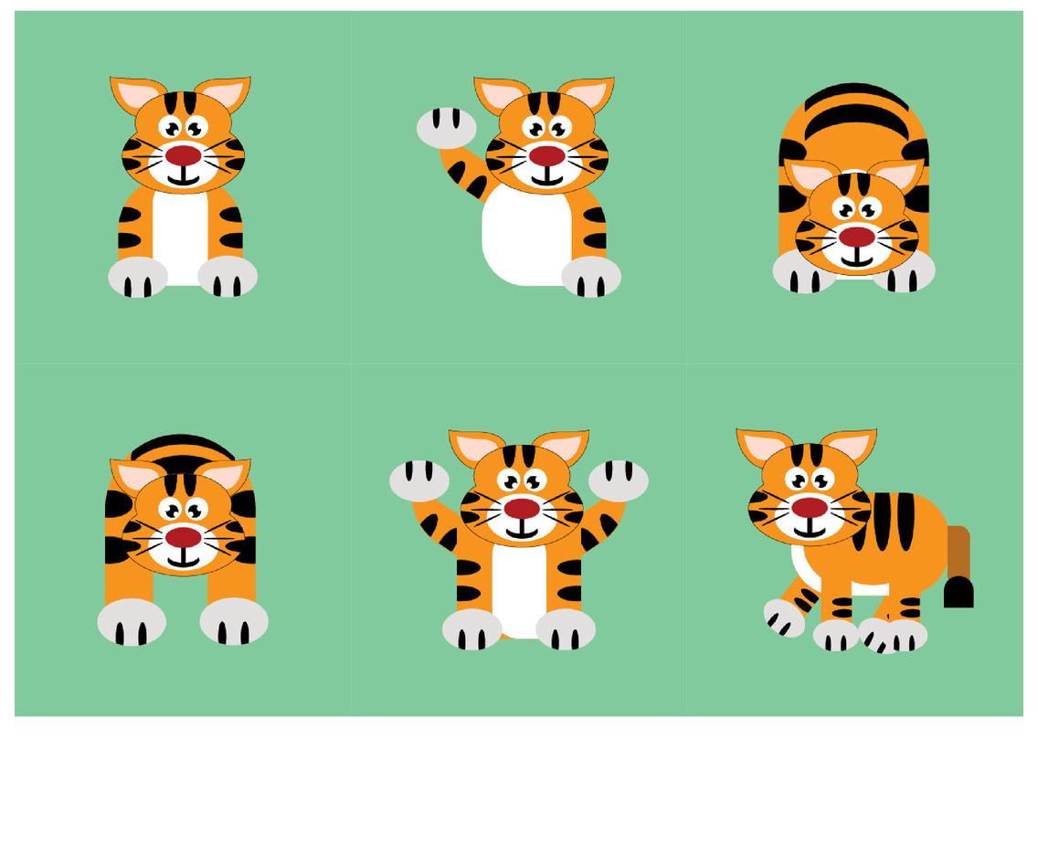 1136x936 Cartoon Tiger Vector Vector Art Graphics