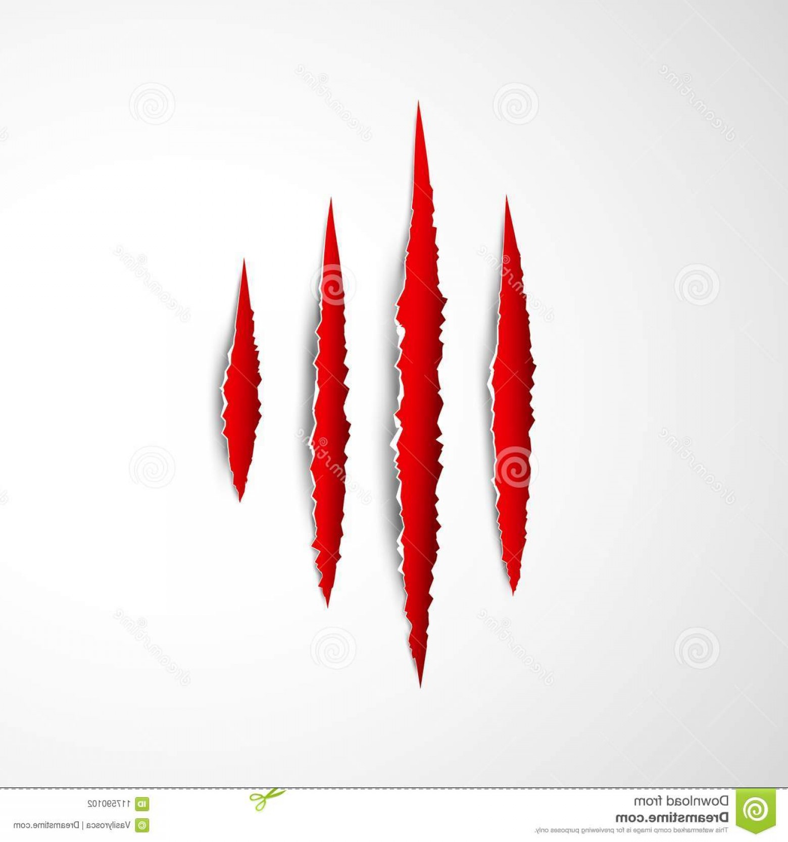 1560x1668 Claws Paw Scratches Isolated Vector Transparent Background Animal