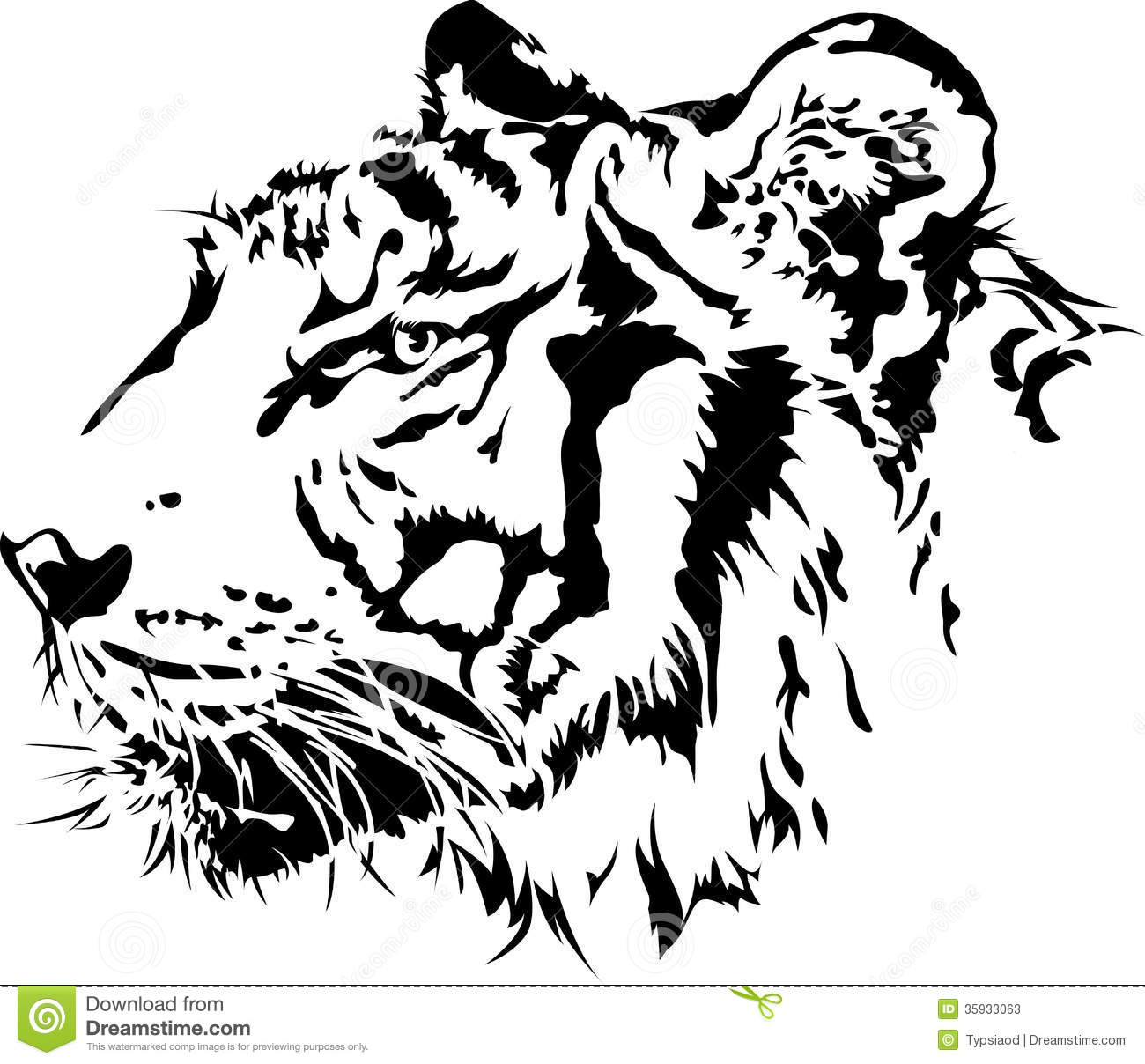 Tiger Side View Vector at Vectorified.com | Collection of Tiger Side ...