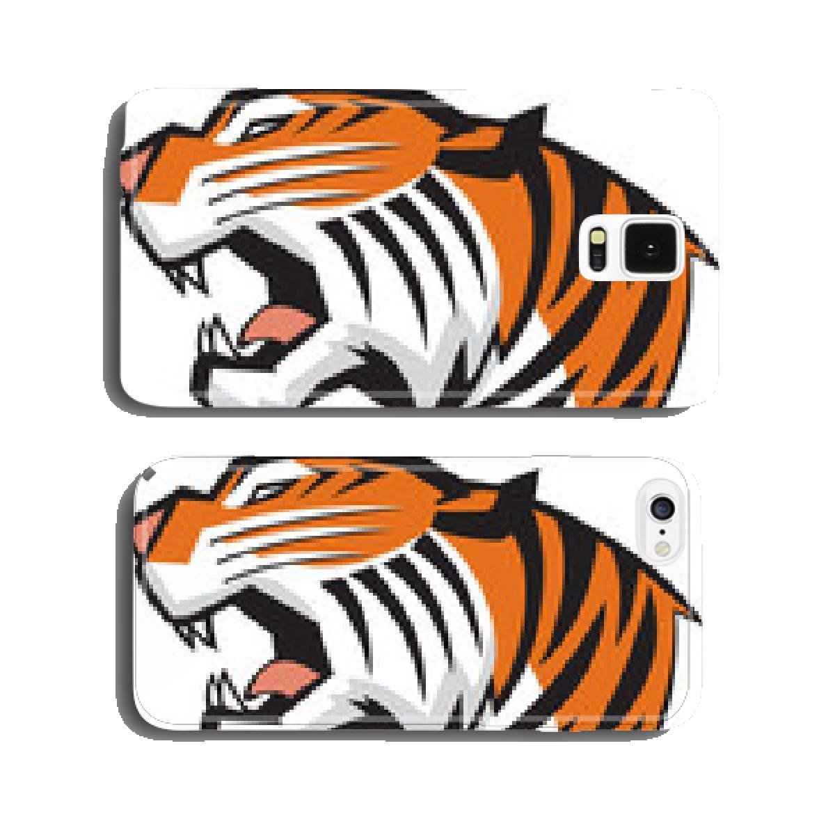 Tiger Head Roaring Side View Vector Graphic Cell Phone 1200x1200 Tiger Head Roaring Side View Vector Graphic Cell Phone