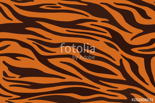500x334 Tiger Stripes Pattern, Animal Skin, Line Background Vector