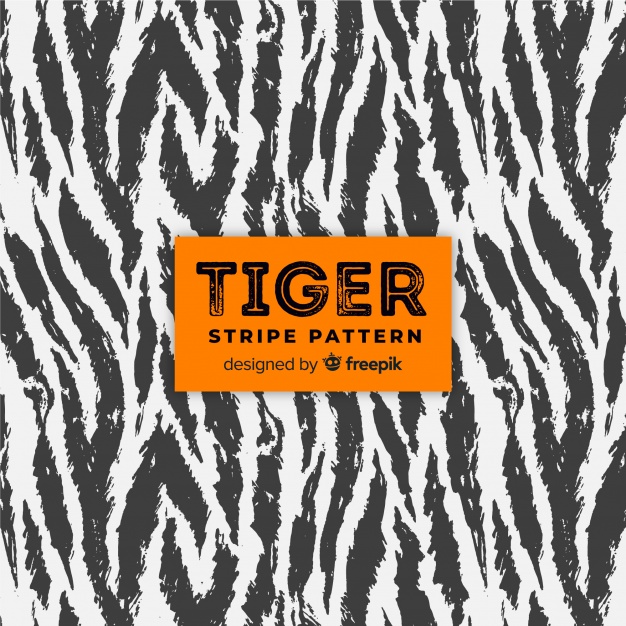 626x626 Tiger Stripes Pattern Vector Free Download