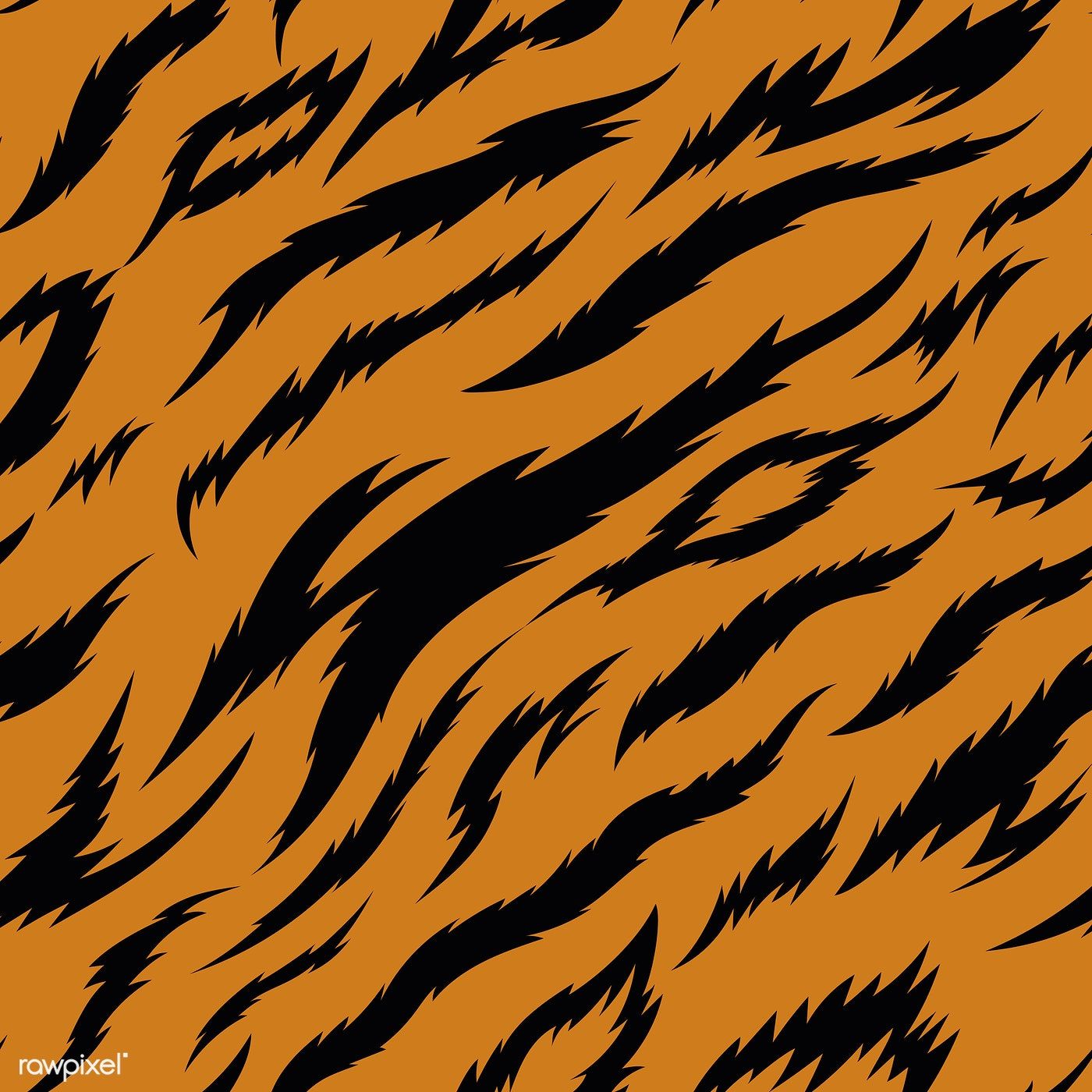 1400x1400 Tiger Stripes Seamless Vector Pattern Free Image