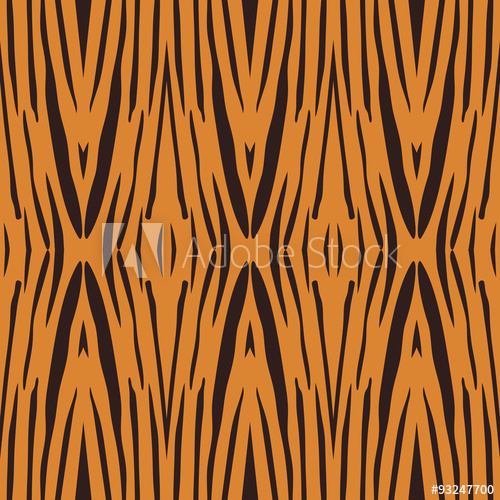 500x500 Vector Illustration Of Tiger Stripe Pattern