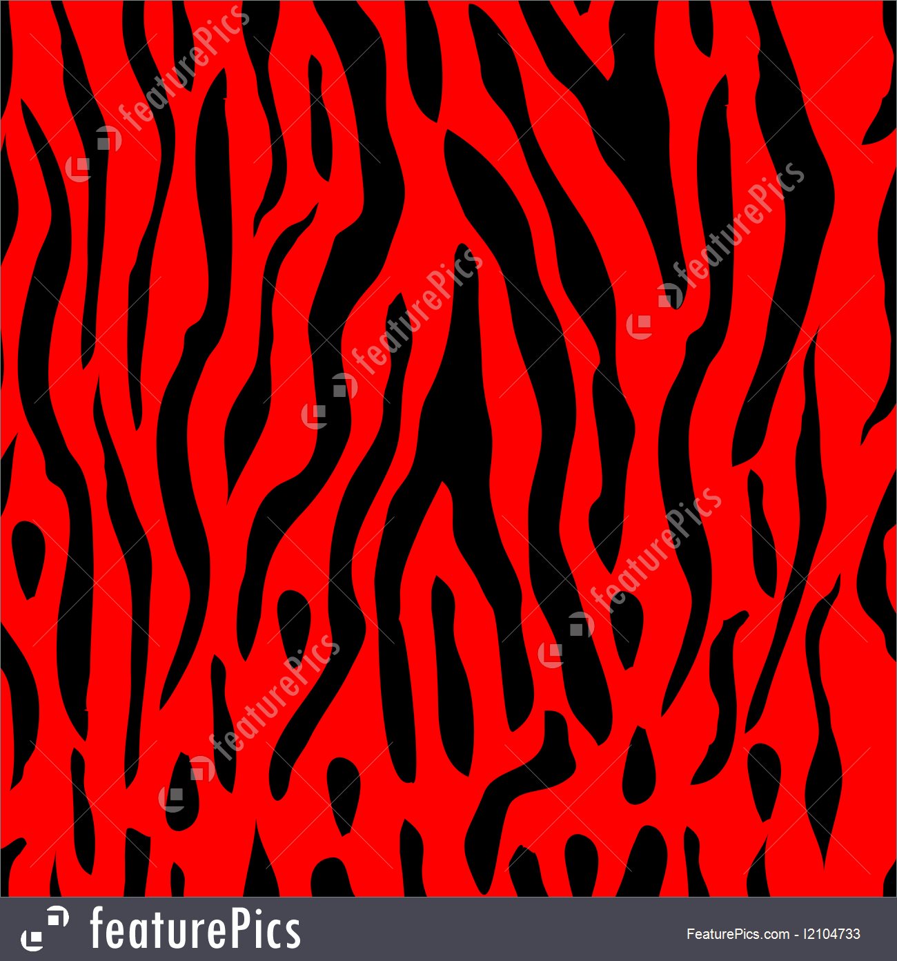 1300x1392 Red Tiger Stripe Seamless Background Vector Stock Picture