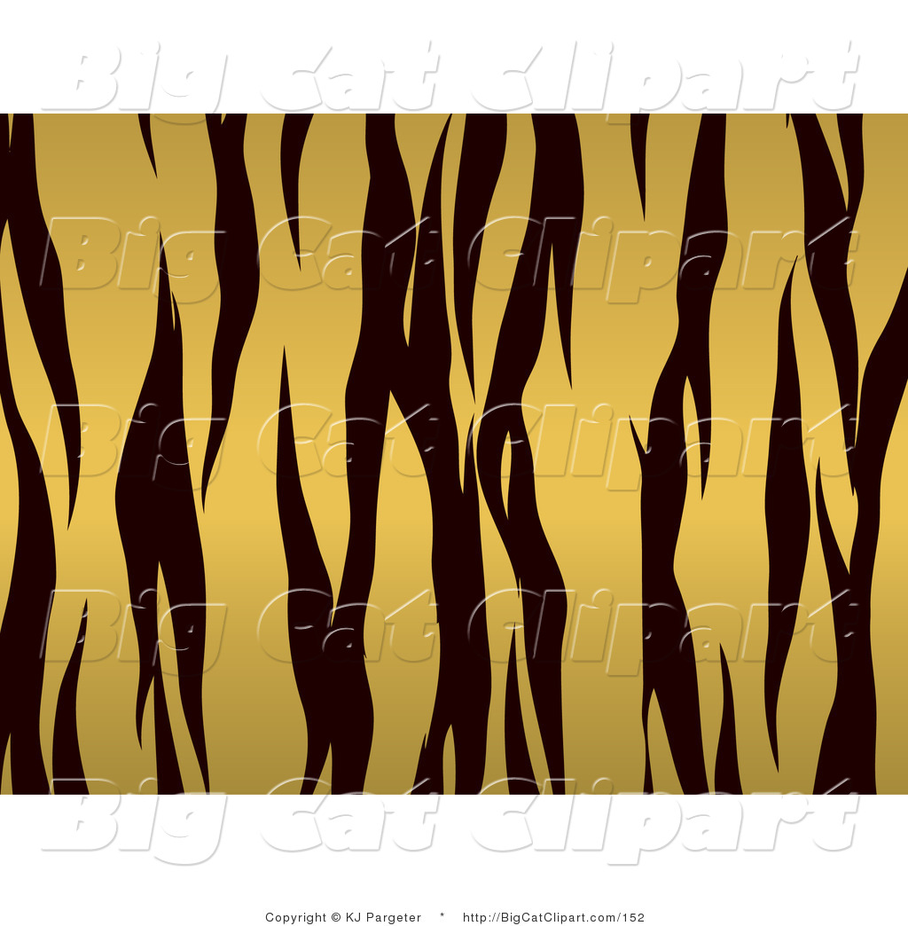 1024x1044 Big Cat Clipart Of A Gold And Black Tiger Stripes Background