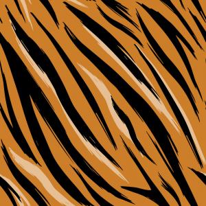 300x300 Seamless Tiger Stripe Pattern Vector Animal Skin Background Print