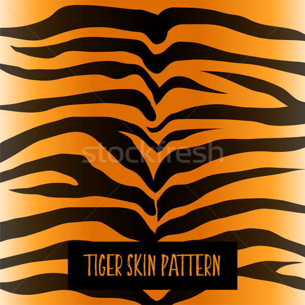 600x600 Tiger Skin Pattern Texture Design Vector Illustration Star Line