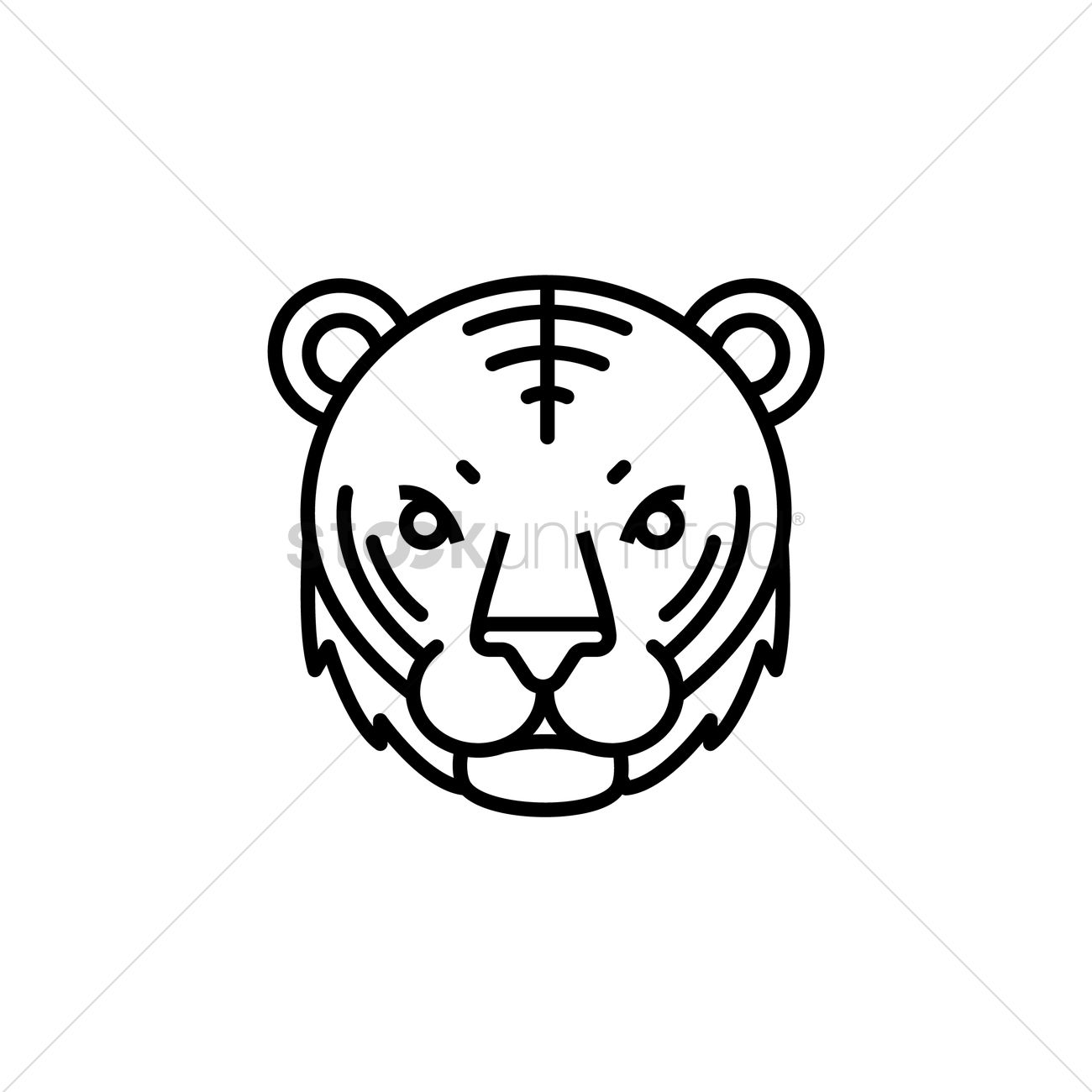 Tiger Vector Image 1300x1300 Tiger Vector Image