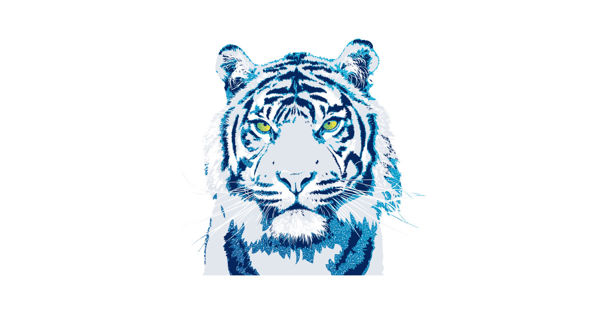 Cool Blue Tiger Vector Artwork 1200x630 Cool Blue Tiger Vector Artwork