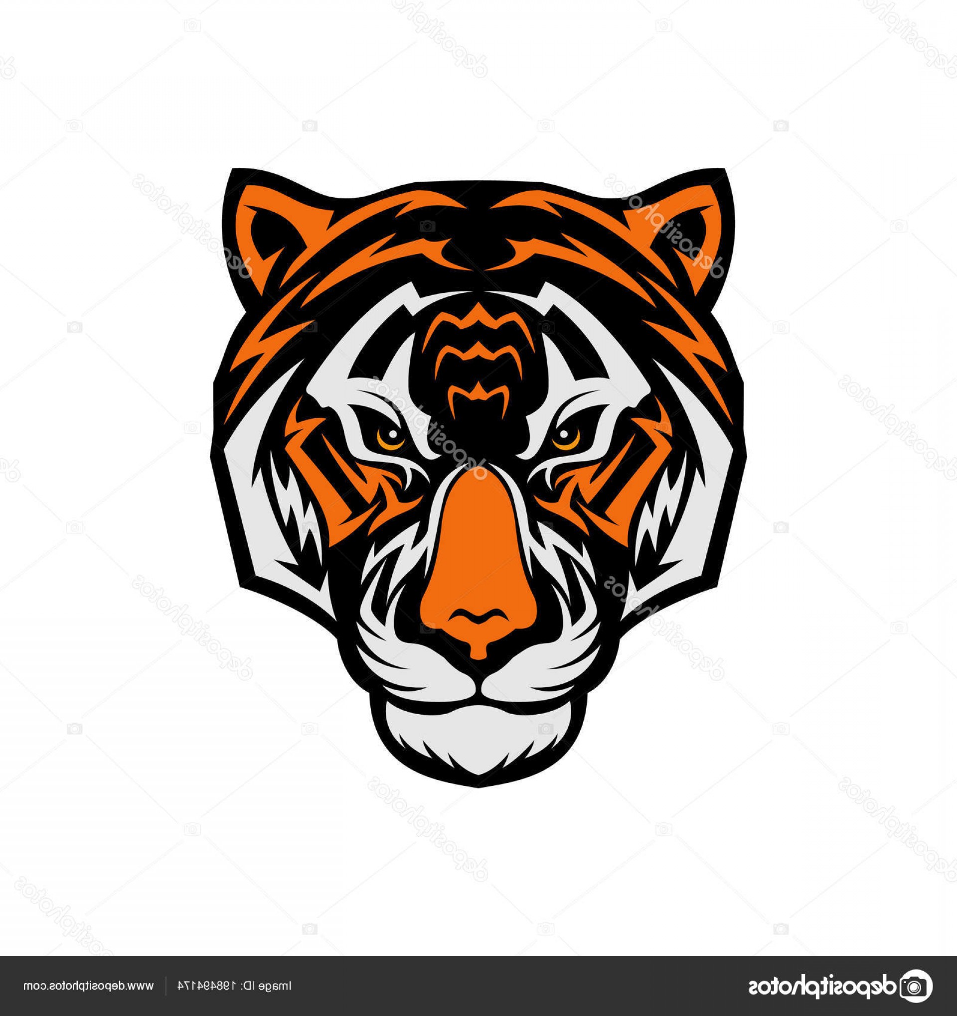 1920x2040 Stock Illustration Tiger Head Vector Art Illustration Catchsplace
