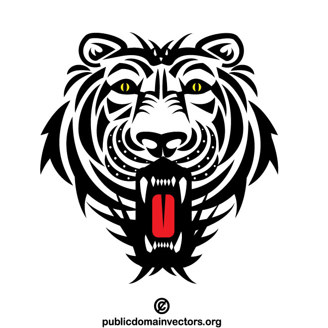 Roaring Tiger Vector Graphics 660x660 Roaring Tiger Vector Graphics