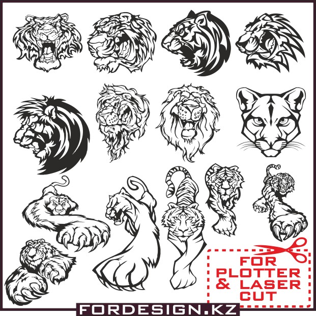 Tiger Vector Tigers And Lions In Vector For Plotter Free Download 621x621 Tiger Vector Tigers And Lions In Vector For Plotter Free Download