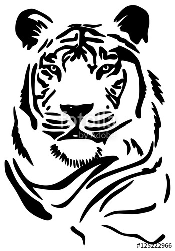 Abstract Tiger Vector Illustration Stock Image And Royalty Free 349x500 Abstract Tiger Vector Illustration Stock Image And Royalty Free