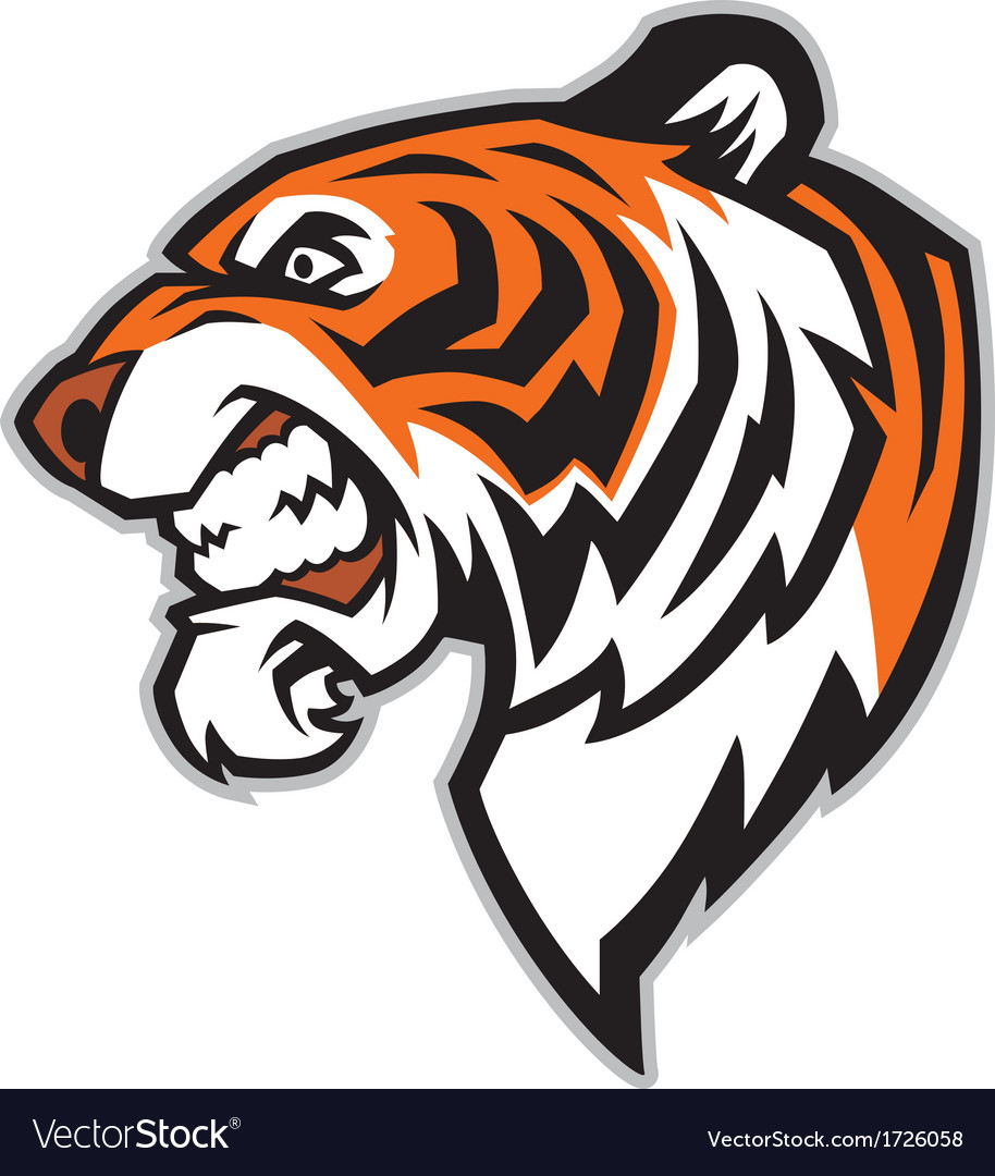 914x1080 Tiger Vector Art