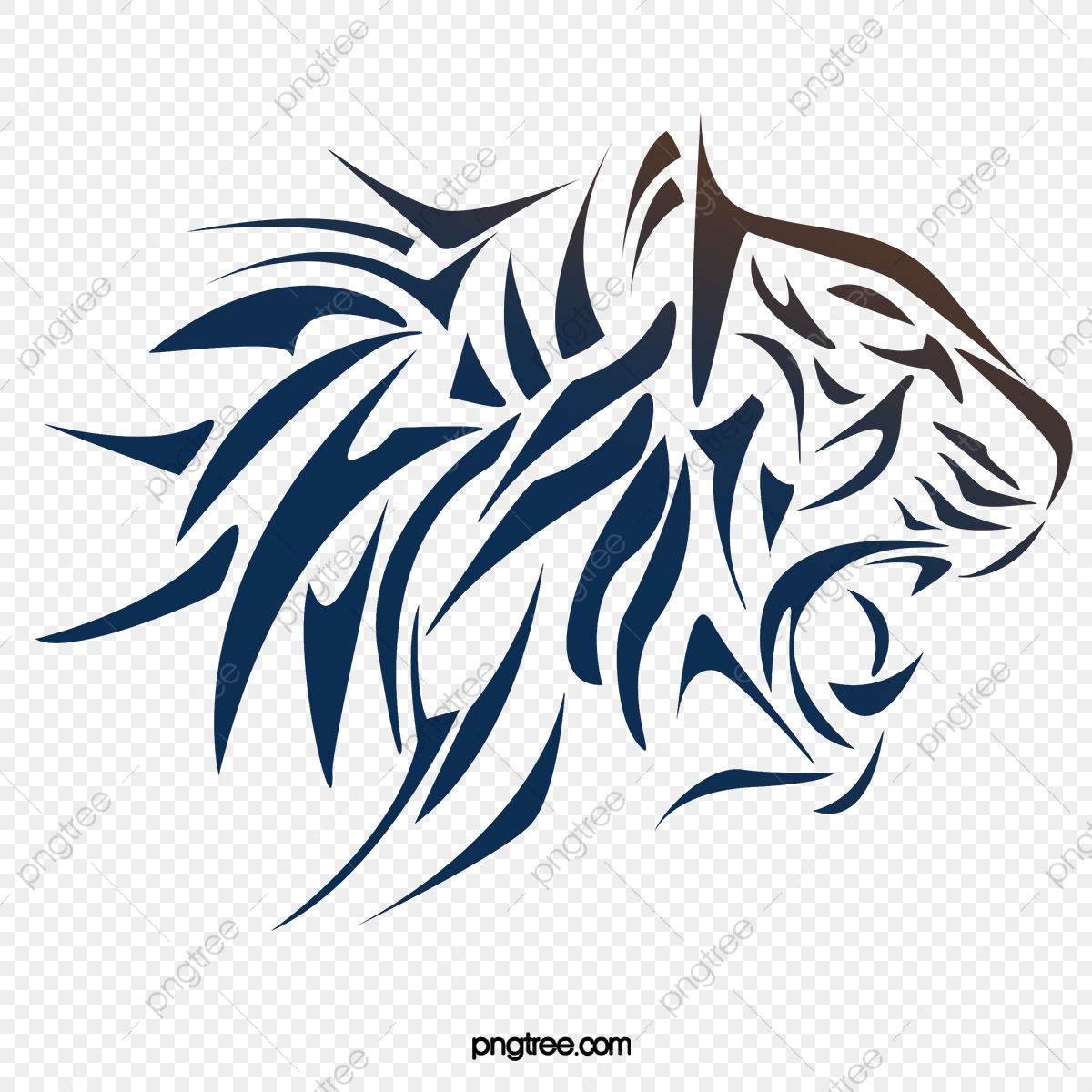 1200x1200 Cool Paste Paper Tiger Vector Free Material, Vector, Cool Sticker