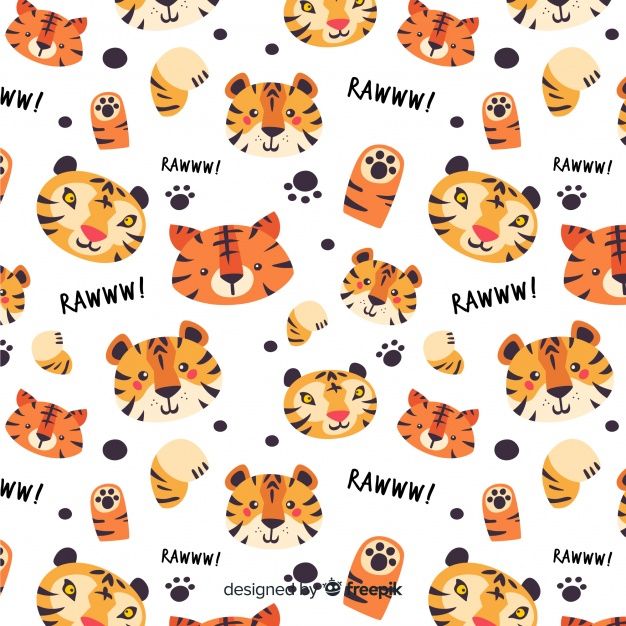 626x626 Tiger Pattern Background Free Vector Nashe Background Patterns