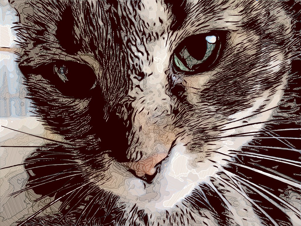 1024x768 Vector Tigger Vectorized Image Of Tigger On The Kitchen