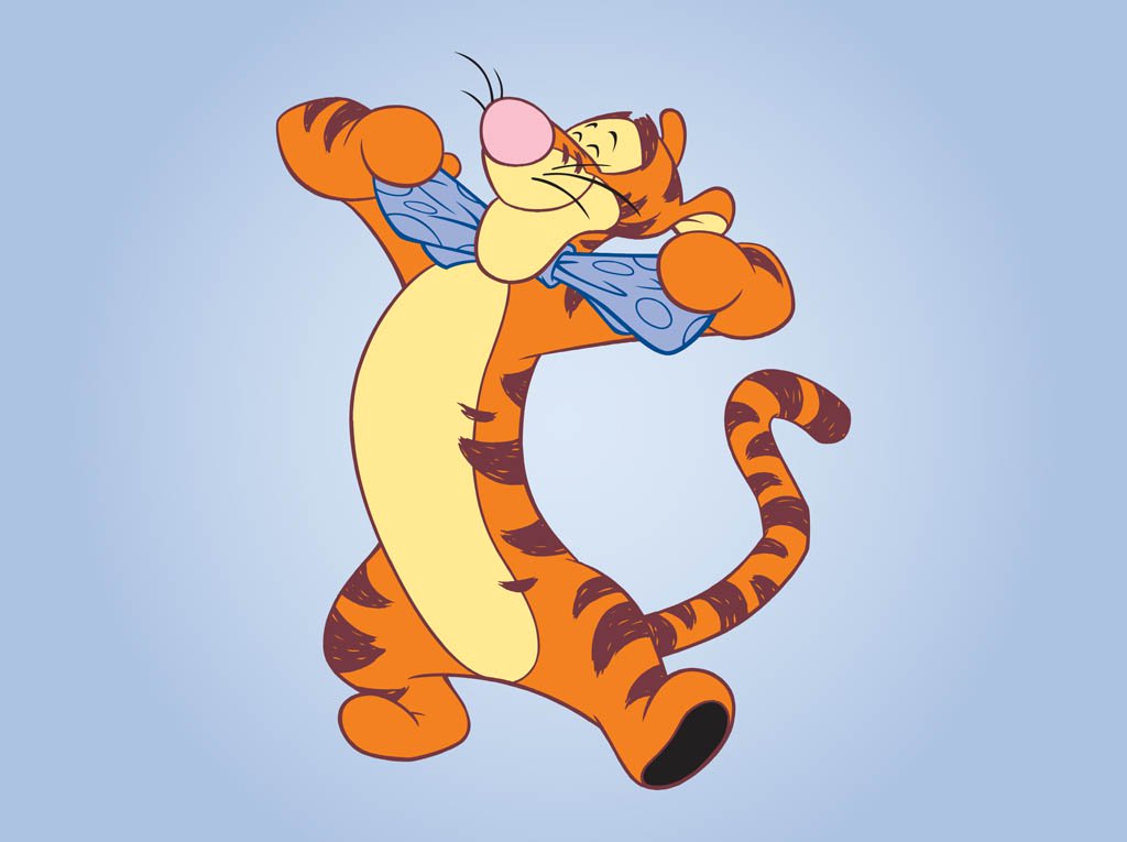 1024x765 Winnie The Pooh Tiger Vector Art Graphics
