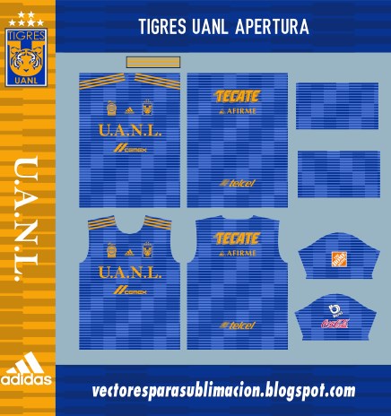 436x464 Vectores Y Para Template Tigres Uanl Apertura