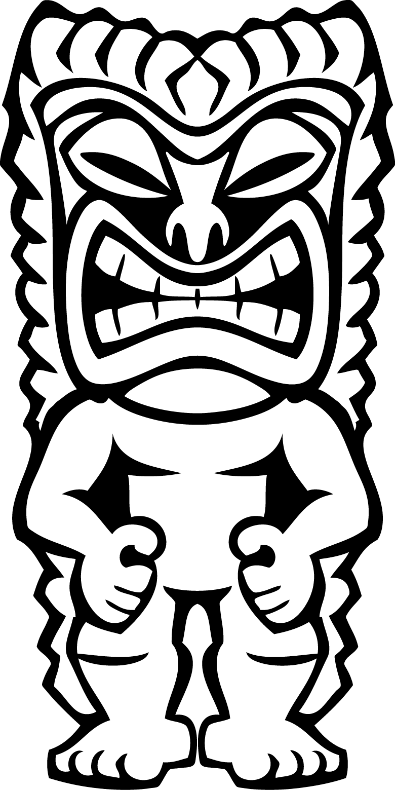 Tiki Head Vector