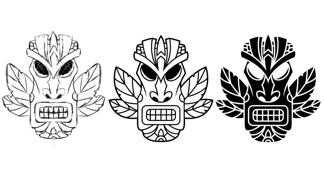 1280x720 Tiki Head