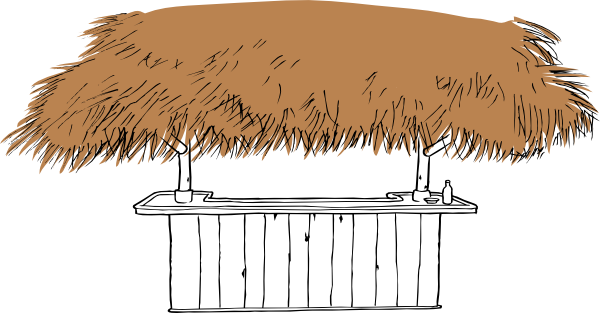 600x313 Tiki Bar Clip Art