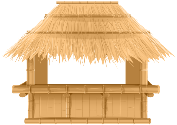 600x425 Tiki Hut Clipart Group With Items