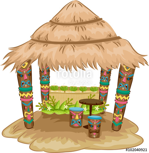 485x500 Tiki Hut House Stock Image And Royalty Free Vector