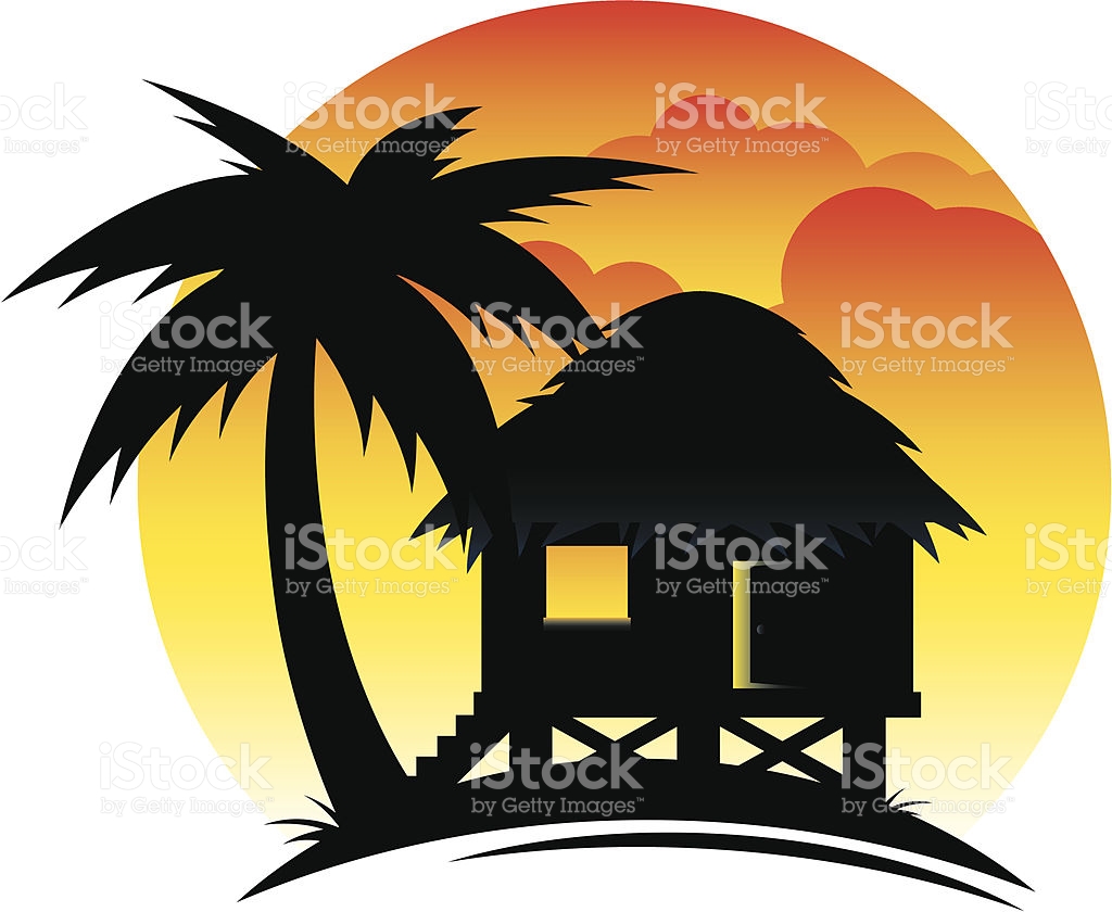 1024x840 Tropical Hut Silhouette Clipart Free Cliparts Download Images