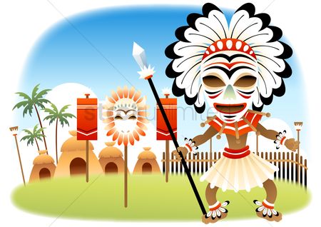 450x318 Free Tiki Hut Stock Vectors Stockunlimited
