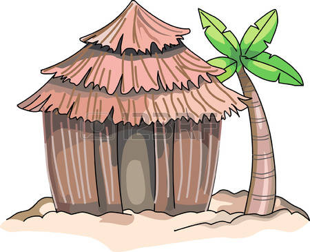 450x365 Hawaiian Hut Clipart