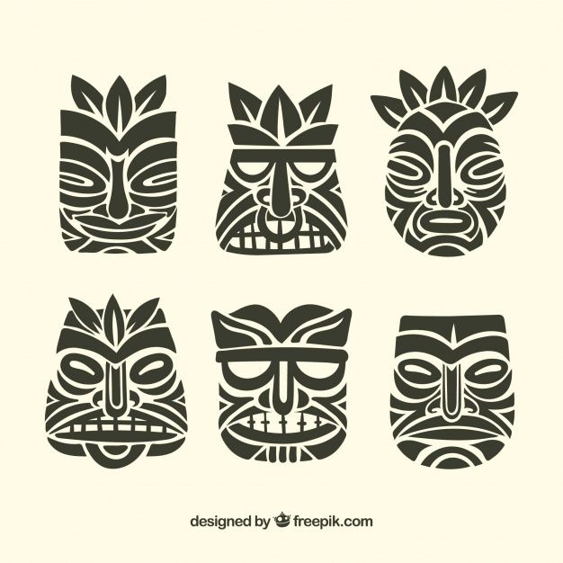 Black Tiki Mask Collection Vector Free Download Freepik 626x626 Black Tiki Mask Collection Vector Free Download Freepik