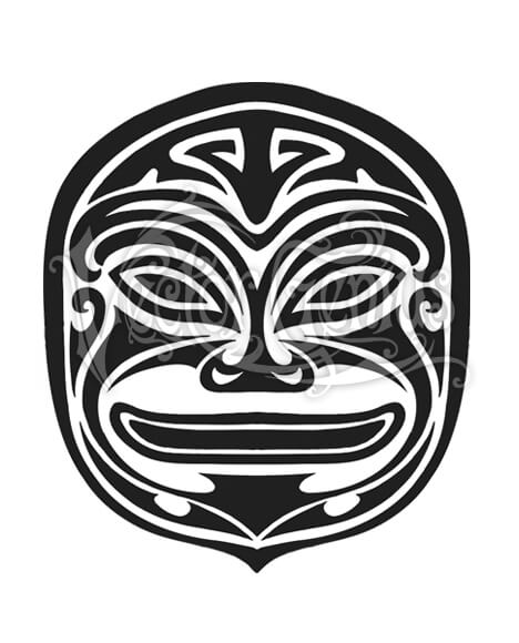 Tiki Mask Tropical Hawaiian Stock Art 468x580 Tiki Mask Tropical Hawaiian Stock Art