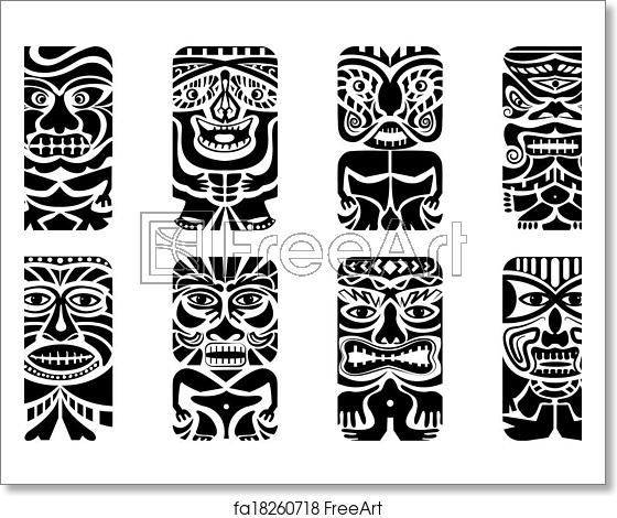 Free Art Print Of Tiki Mask Easy To Edit Vector Illustration 560x470 Free Art Print Of Tiki Mask Easy To Edit Vector Illustration