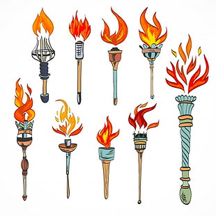 310x310 Vector Tiki Torch Carrier Free Graphics Uihere