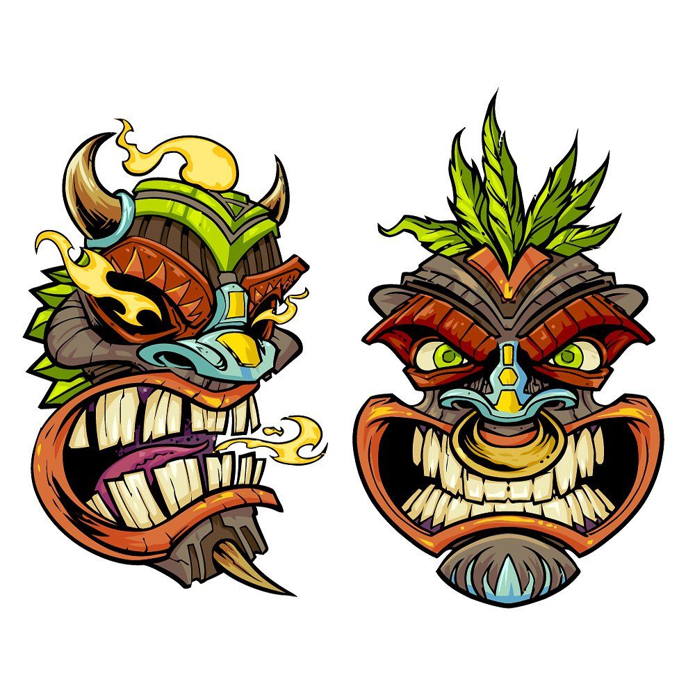 1000x1000 Tiki Heads