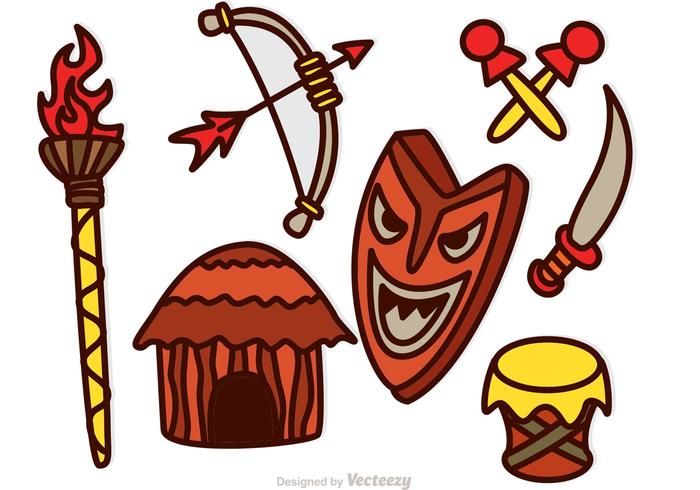 700x490 Tiki Icons Vectors