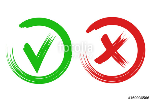500x334 Acept, Decline Mark Stock Image And Royalty Free Vector