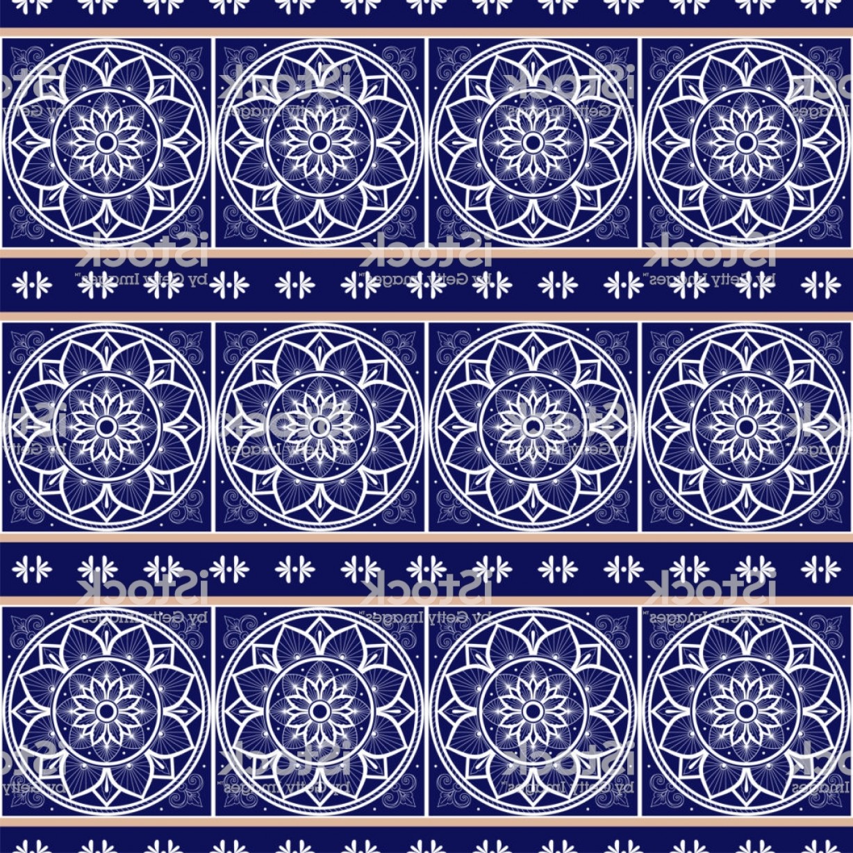 1228x1228 Italian Tile Pattern Vector Seamless With Border Ornament Sicily