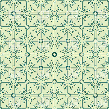 453x453 Seamless Green Wallpaper Or Tile Pattern Vector Image